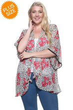 Animal Print Kimono (plus size)