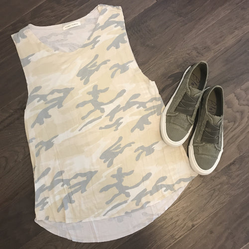 Light Camo Muscle Tank